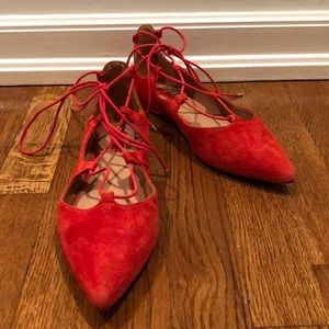 Red Topshop Flats